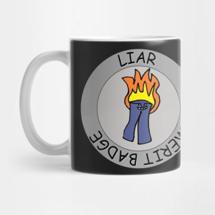 Liar Merit Badge Mug